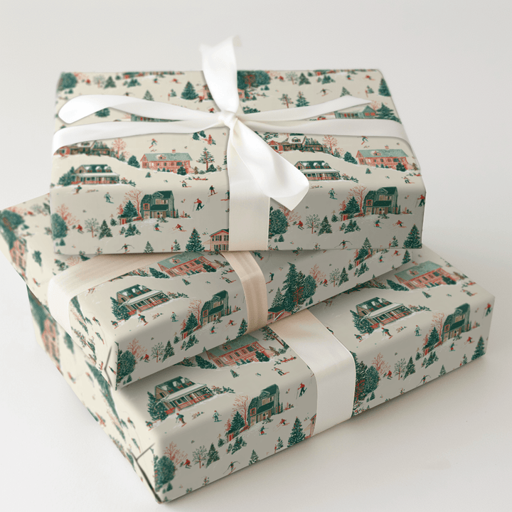 Ski Lodge Christmas - Wrapping Paper - Aspen & Arlo