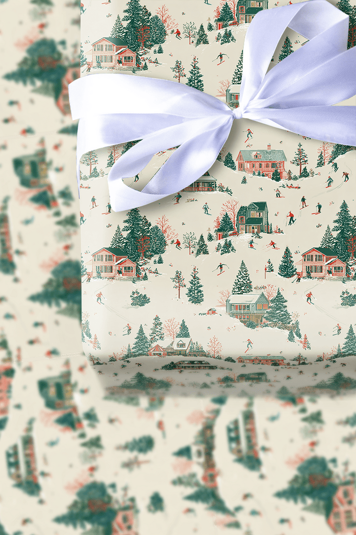 Ski Lodge Christmas - Wrapping Paper - Aspen & Arlo