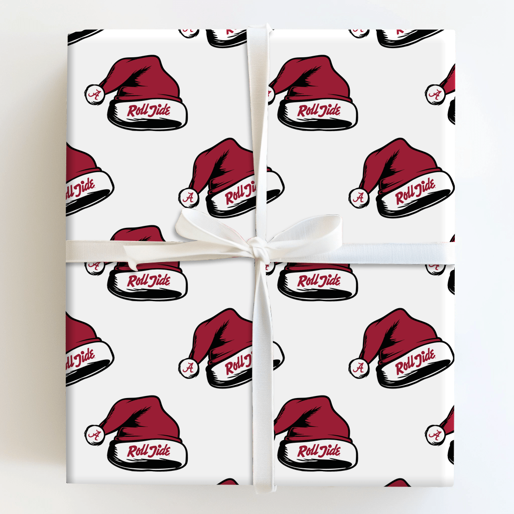 Santa Spirit Alabama A - Wrapping Paper - Aspen & Arlo