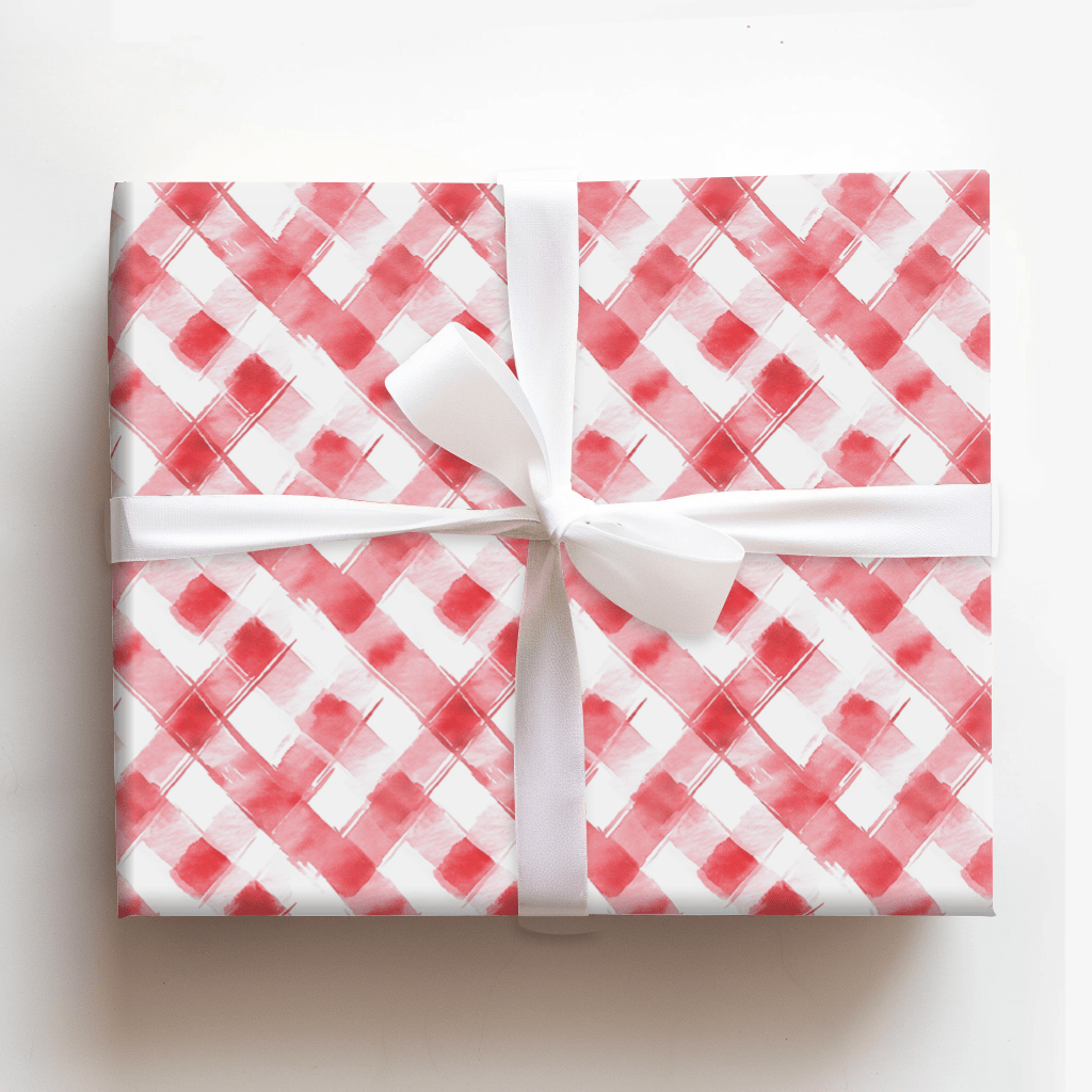Lovestruck Plaid - Wrapping Paper - Aspen & Arlo