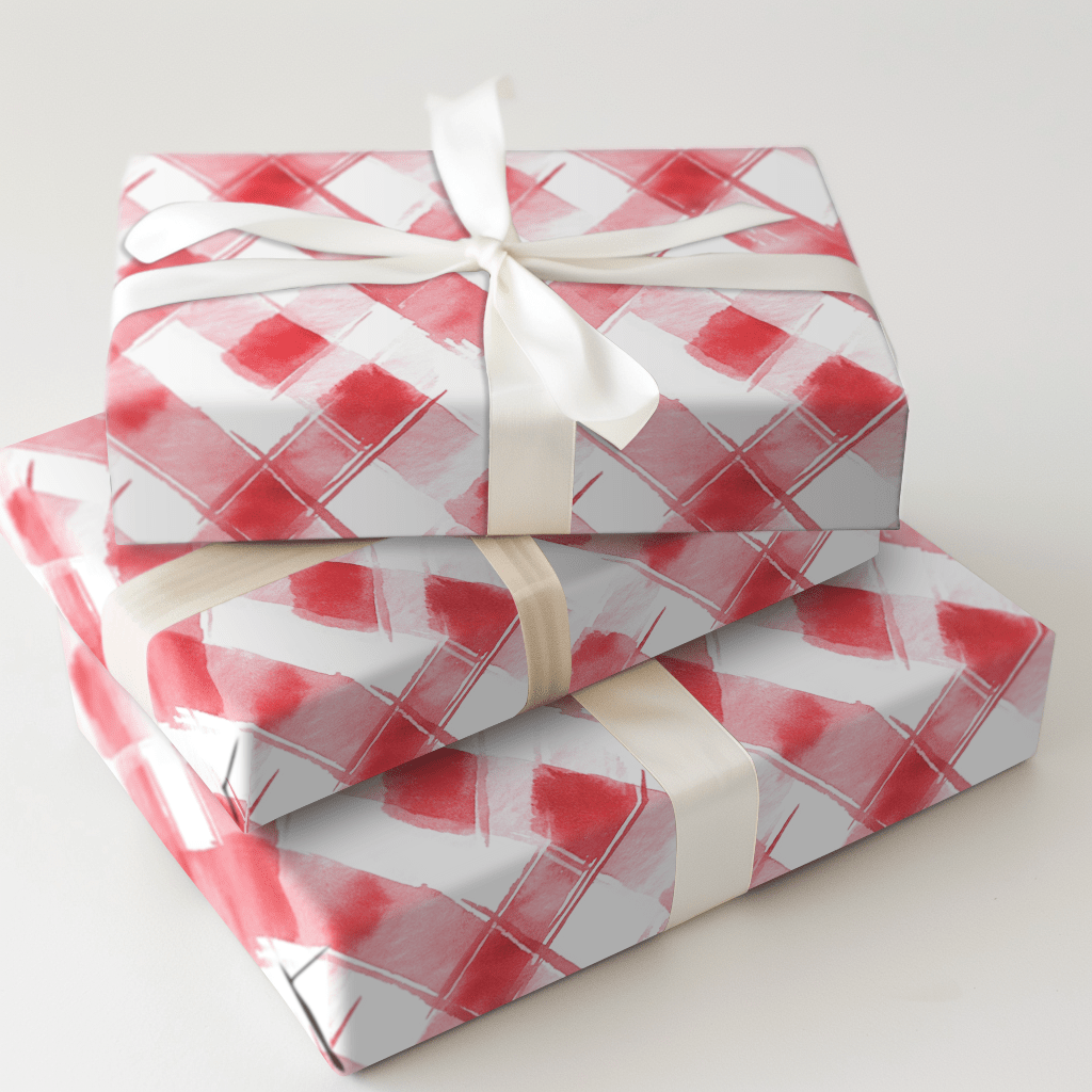 Lovestruck Plaid - Wrapping Paper - Aspen & Arlo