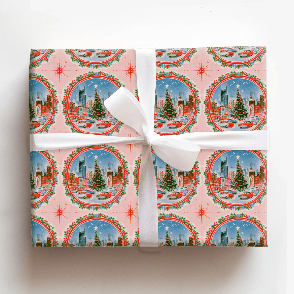 Music Row Glow - Wrapping Paper - Aspen & Arlo