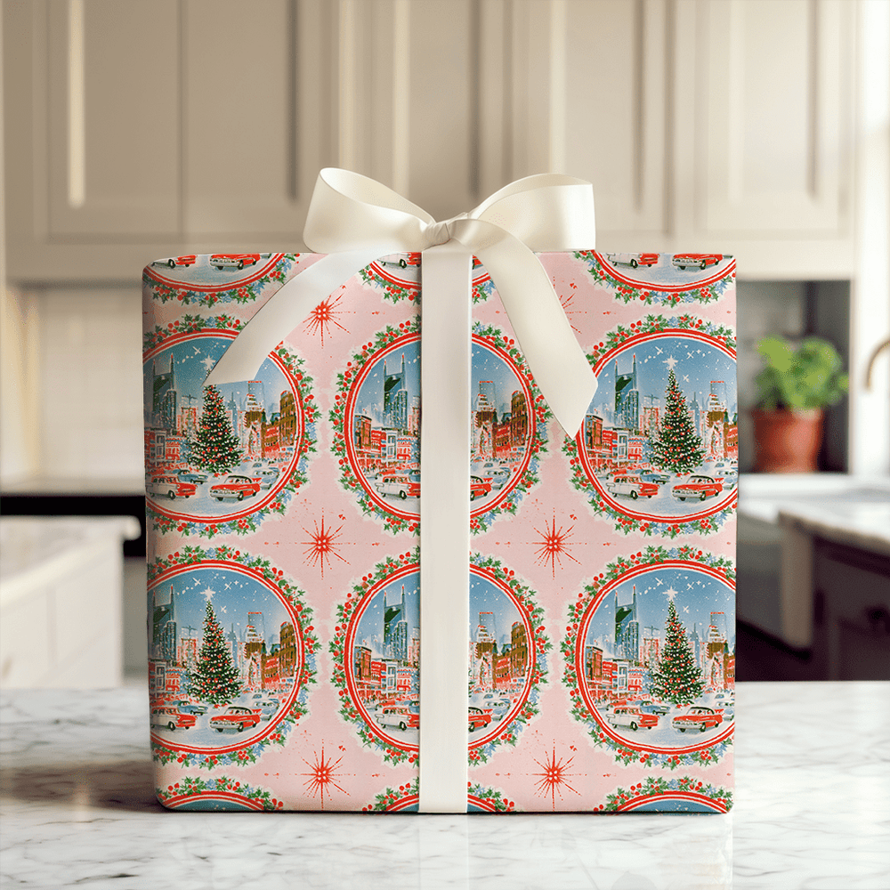Music Row Glow - Wrapping Paper - Aspen & Arlo