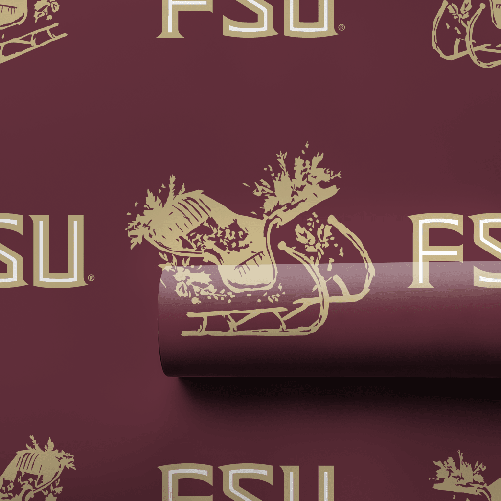 Sleigh FSU - Wrapping Paper - Aspen & Arlo