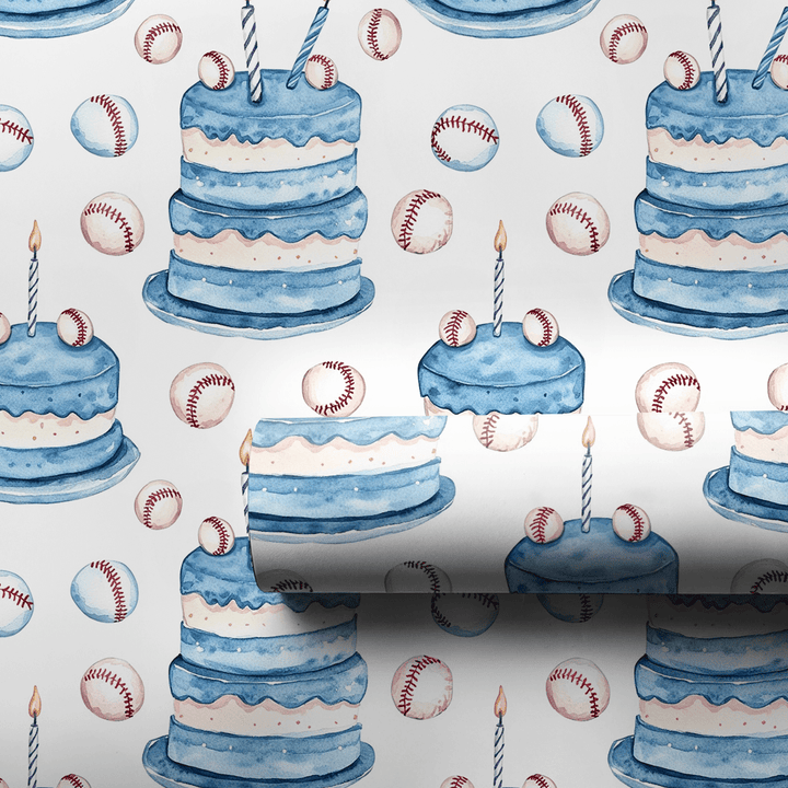 Fantastic Fastballs - Wrapping Paper - Aspen & Arlo