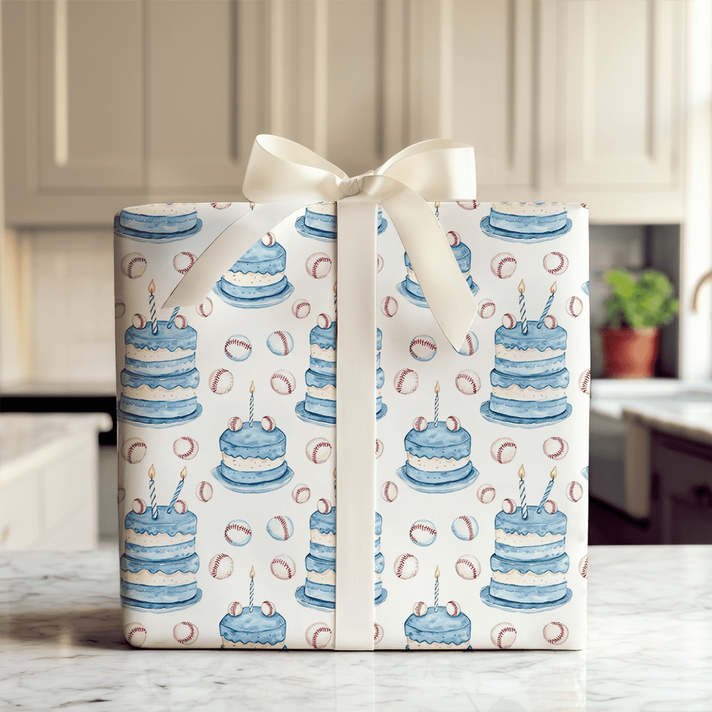 Fantastic Fastballs - Wrapping Paper - Aspen & Arlo