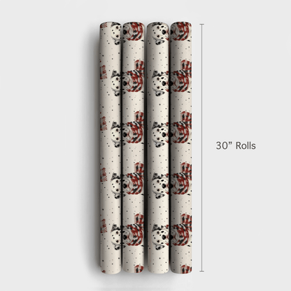 Bundle Up with the Dalmatian - Wrapping Paper - Aspen & Arlo
