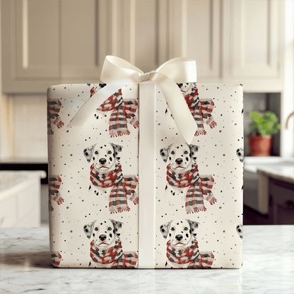 Bundle Up with the Dalmatian - Wrapping Paper - Aspen & Arlo