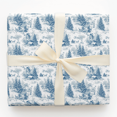 Sleigh Ride Toile - Wrapping Paper - Aspen & Arlo