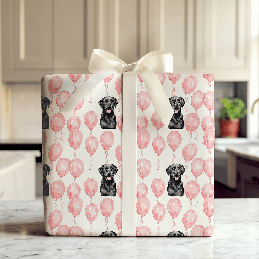 Blush Pup - Wrapping Paper - Aspen & Arlo