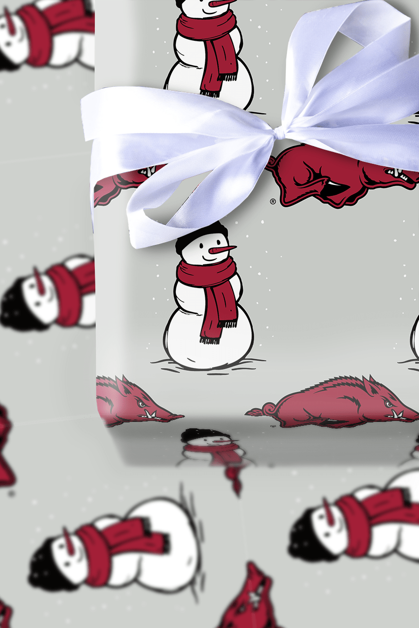 Snowman Razorback - Wrapping Paper - Aspen & Arlo