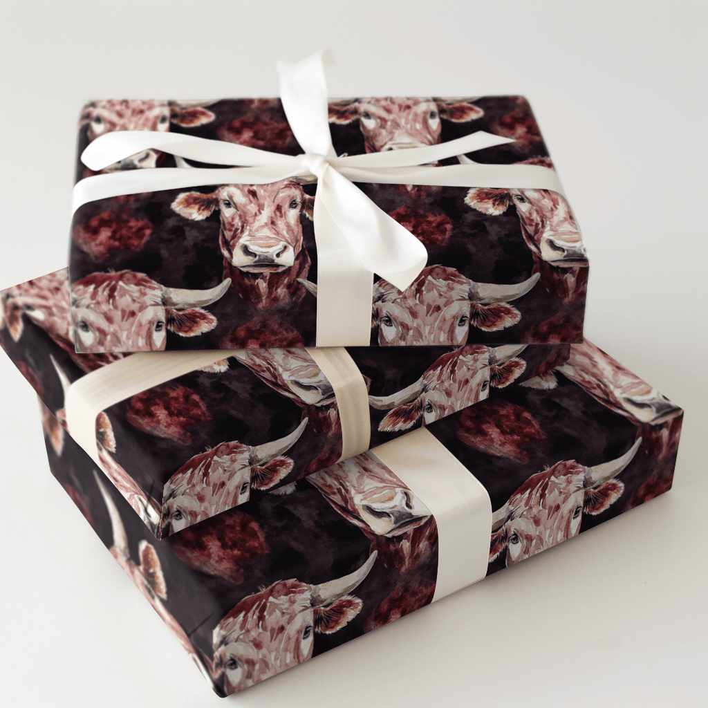 Rusty Horns - Wrapping Paper - Aspen & Arlo