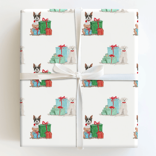 Presents And Pups - Wrapping Paper - Aspen & Arlo