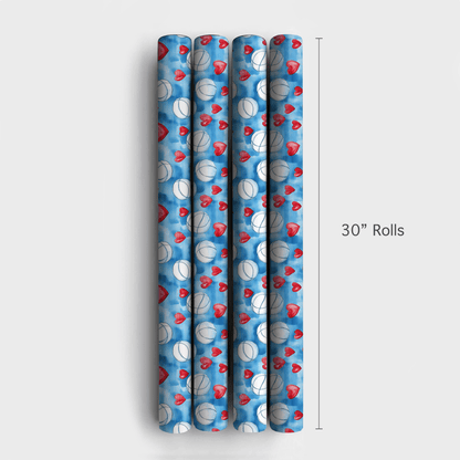 Love at First Set - Wrapping Paper - Aspen & Arlo