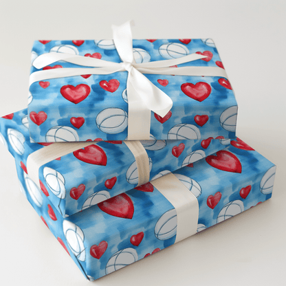 Love at First Set - Wrapping Paper - Aspen & Arlo