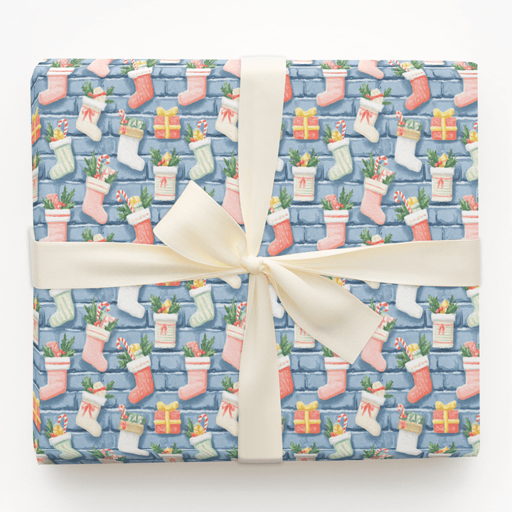 Stuffing Stockings - Wrapping Paper - Aspen & Arlo