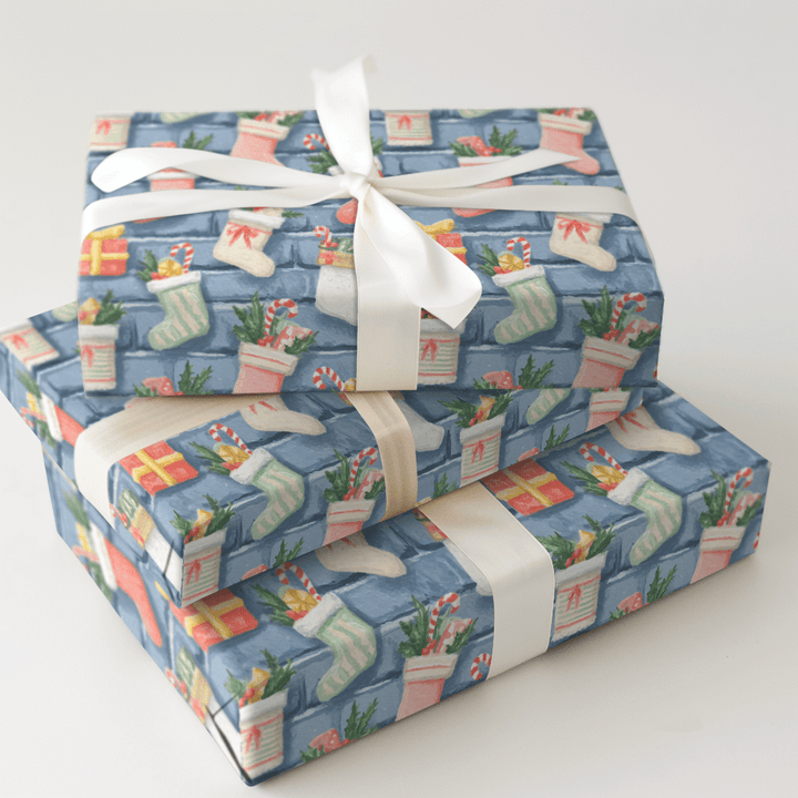 Stuffing Stockings - Wrapping Paper - Aspen & Arlo