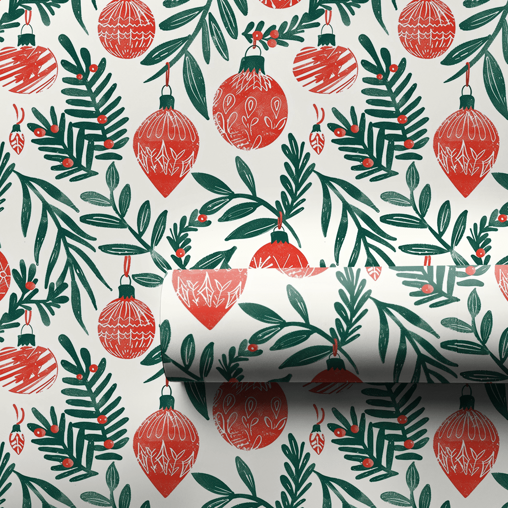 All Over Ornament - Wrapping Paper - Aspen & Arlo