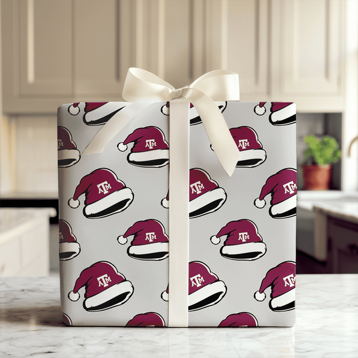 Santa’s an Aggie - Wrapping Paper - Aspen & Arlo