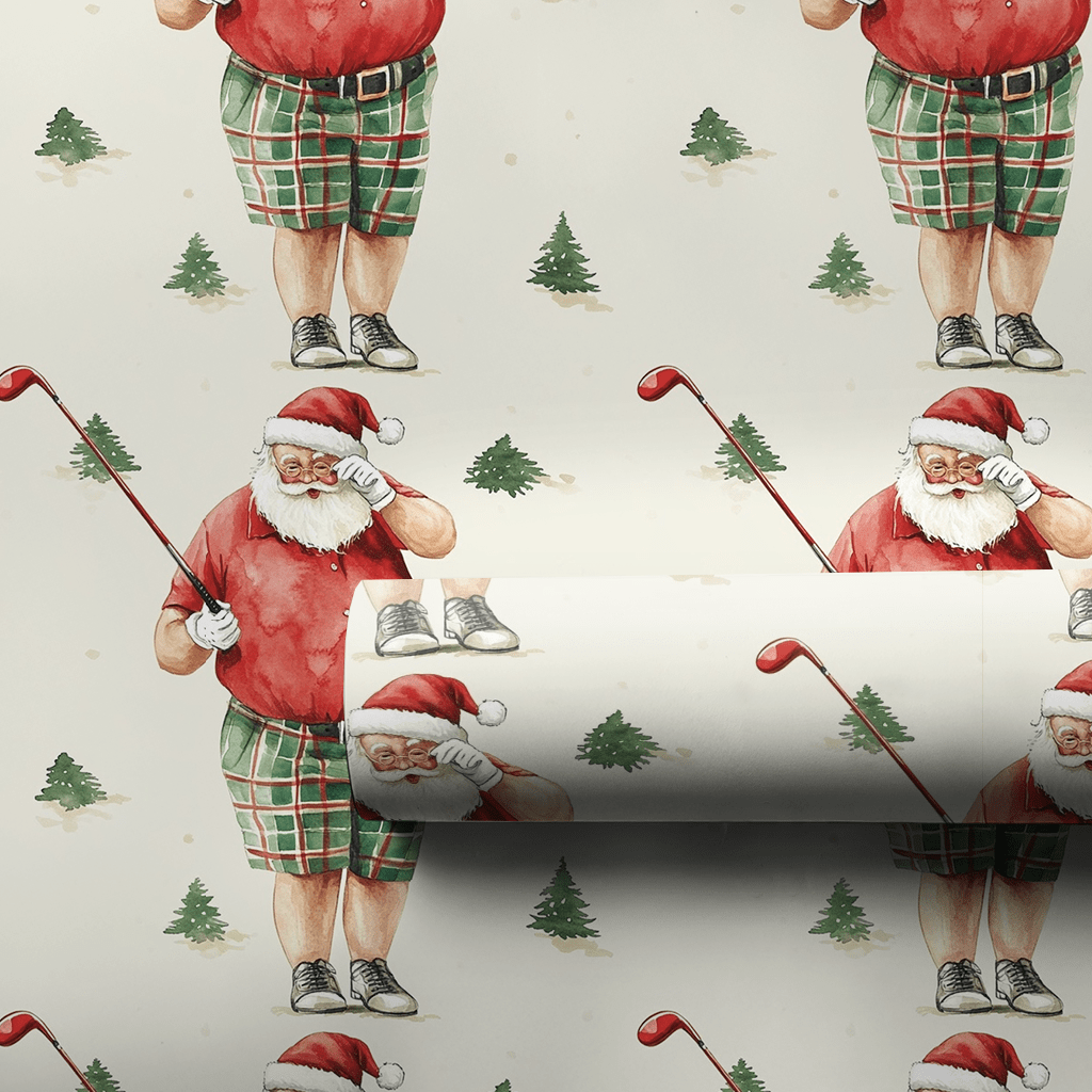 Lost Springs Golfer - Wrapping Paper - Aspen & Arlo