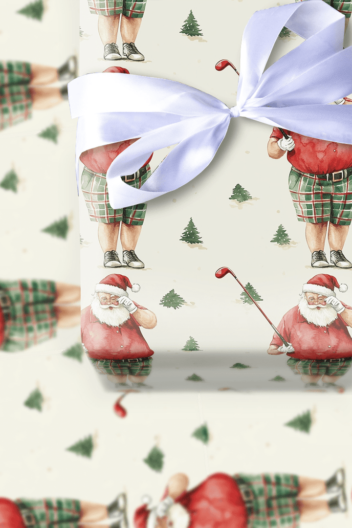Lost Springs Golfer - Wrapping Paper - Aspen & Arlo