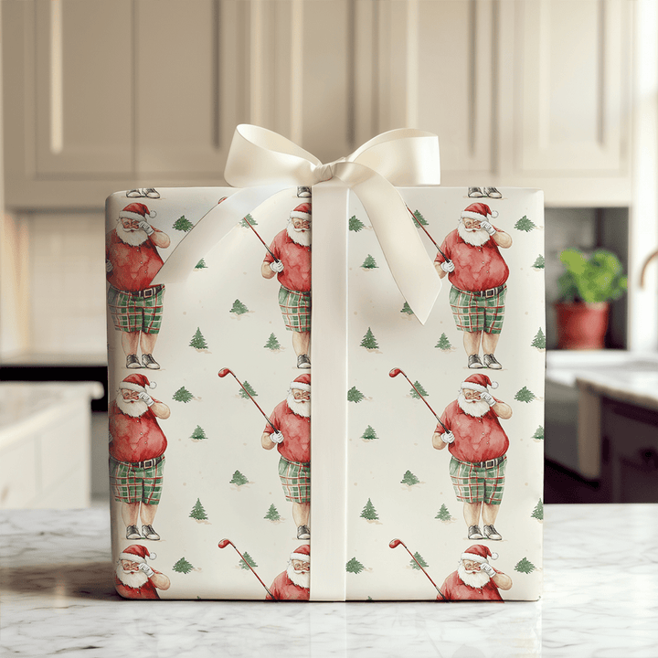 Lost Springs Golfer - Wrapping Paper - Aspen & Arlo