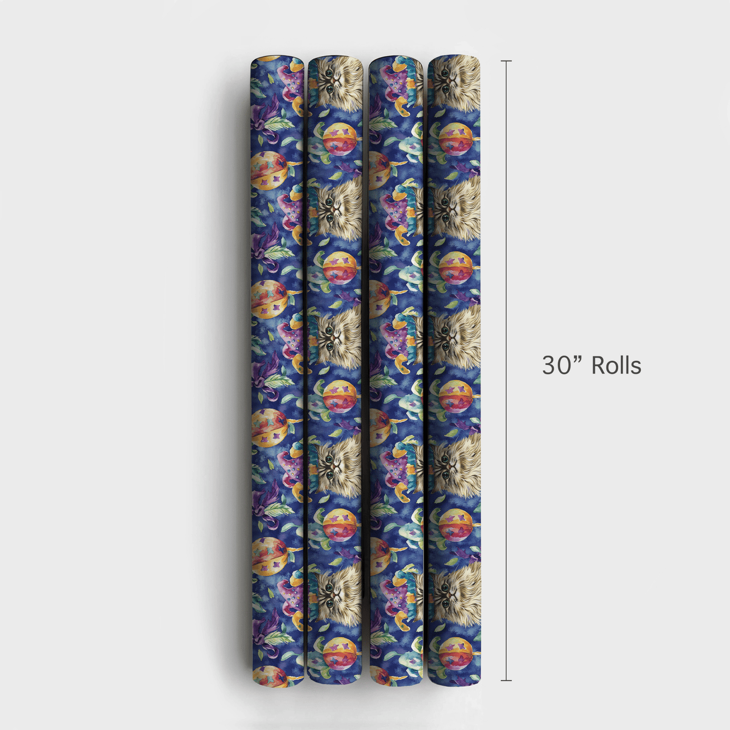 Mardi Gras Persian Longhair - Wrapping Paper - Aspen & Arlo