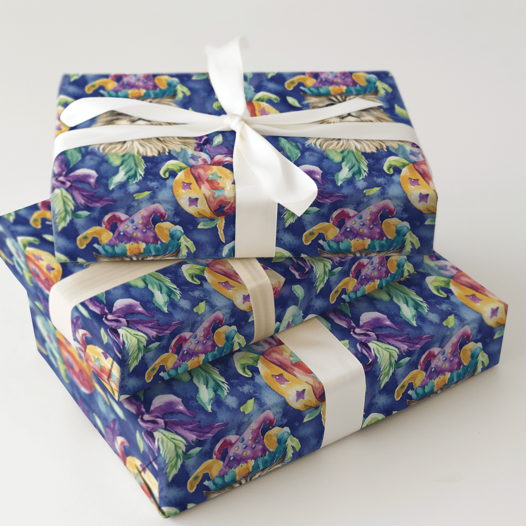 Mardi Gras Persian Longhair - Wrapping Paper - Aspen & Arlo