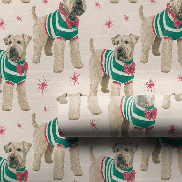 Best Dressed Wheatens - Wrapping Paper - Aspen & Arlo