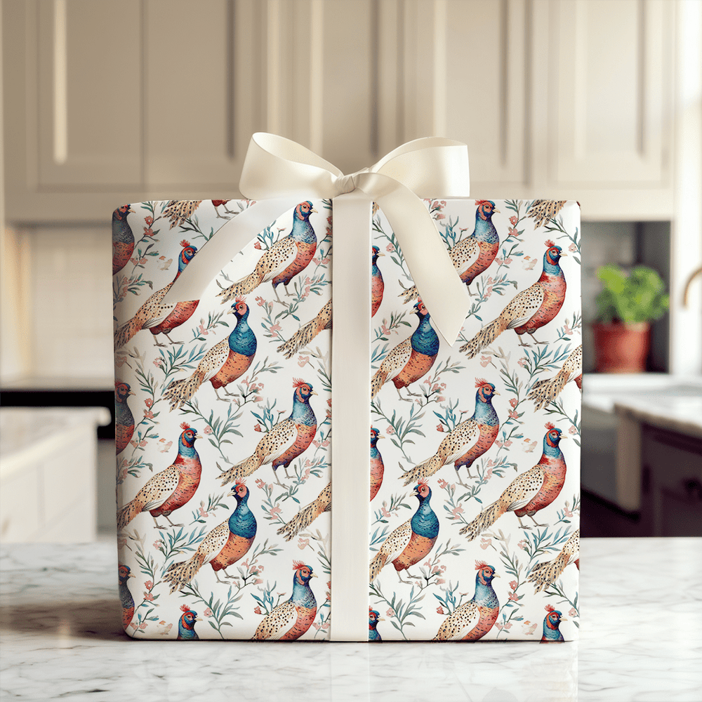 Pleasant Pheasant - Wrapping Paper - Aspen & Arlo