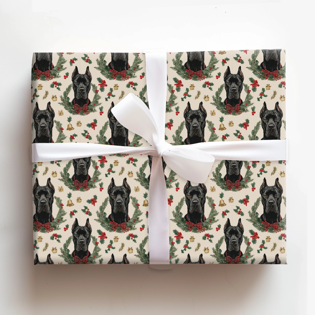 Cane Corso Christmas Wreath
