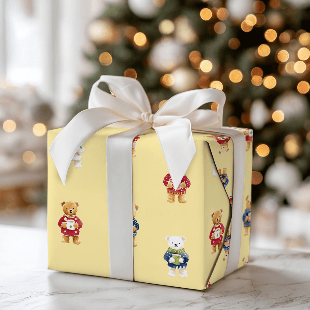 Gerald Bears - Wrapping Paper - Aspen & Arlo