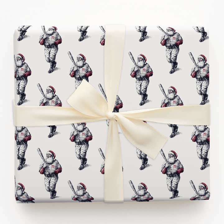 North Pole Ninth Inning - Wrapping Paper - Aspen & Arlo
