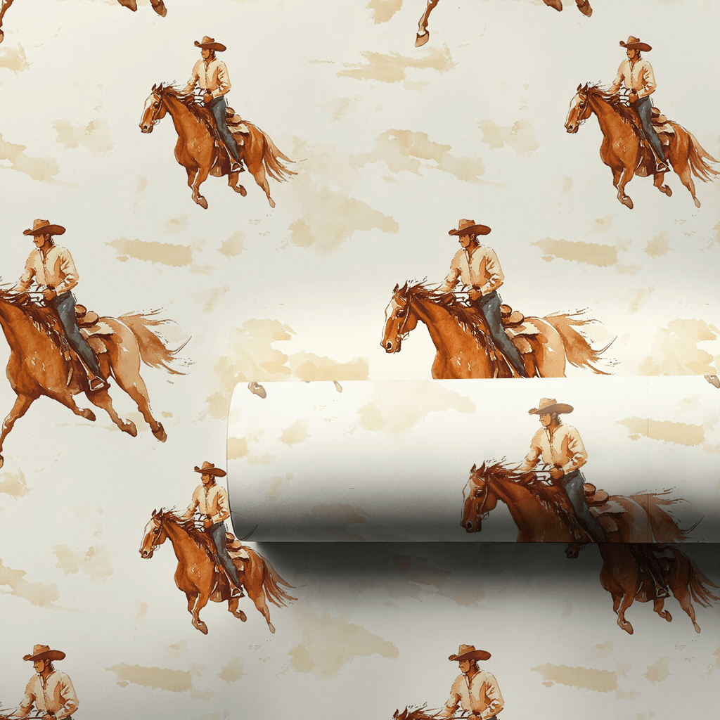 Golden Gallop - Wrapping Paper - Aspen & Arlo
