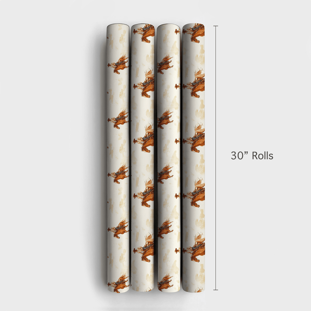 Golden Gallop - Wrapping Paper - Aspen & Arlo
