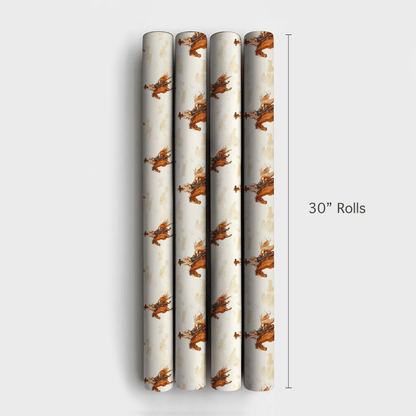 Golden Gallop - Wrapping Paper - Aspen & Arlo