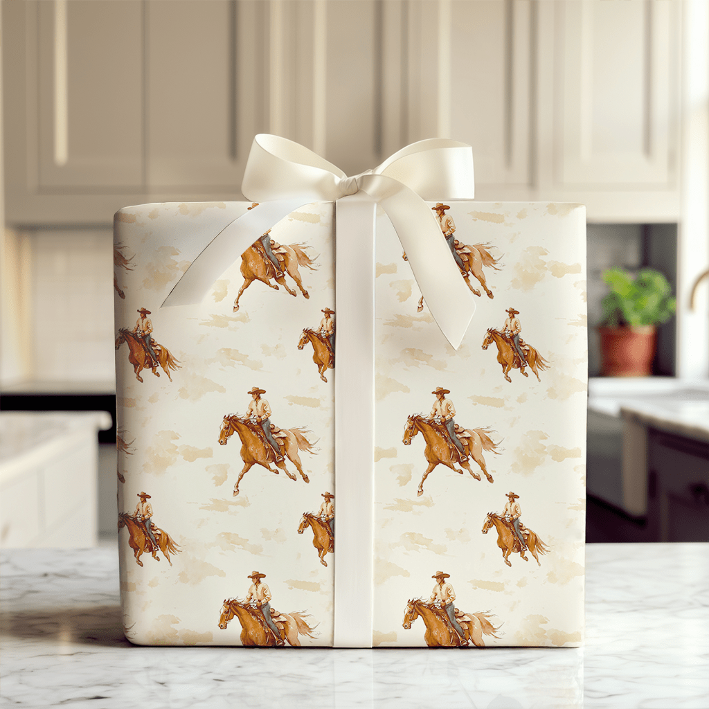 Golden Gallop - Wrapping Paper - Aspen & Arlo