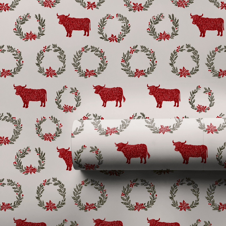 Yuletide Highlands - Wrapping Paper - Aspen & Arlo