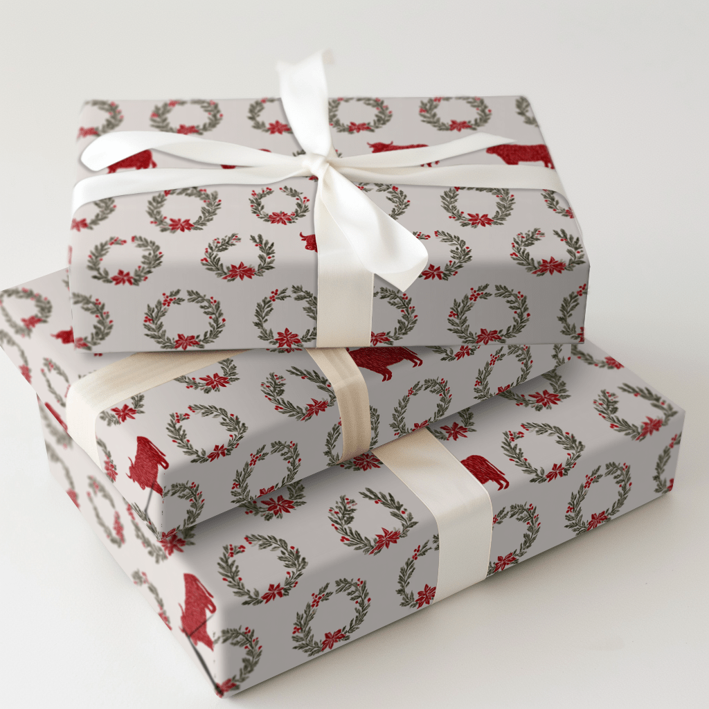 Yuletide Highlands - Wrapping Paper - Aspen & Arlo