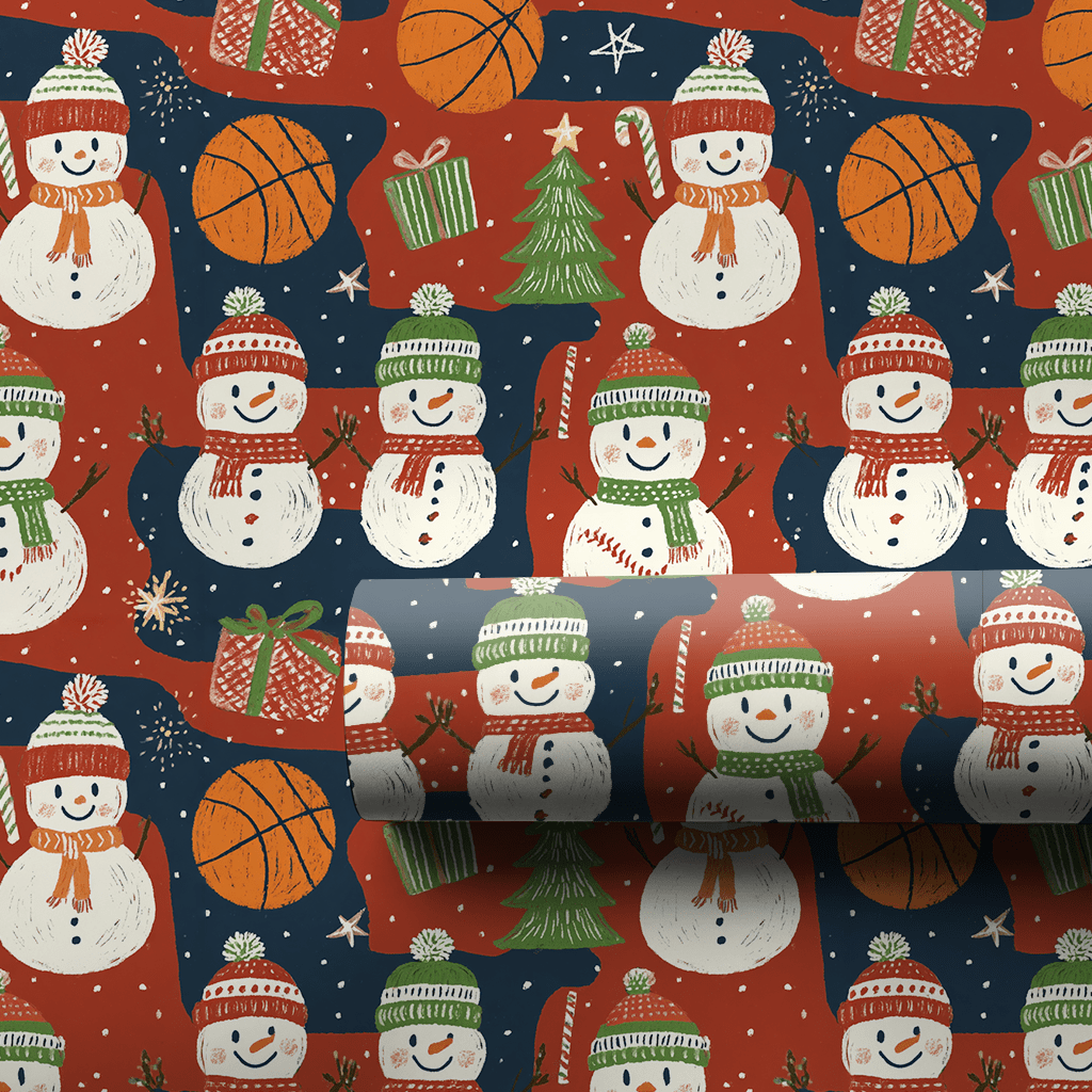 Winter Tip-Off - Wrapping Paper - Aspen & Arlo