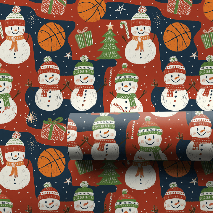 Winter Tip-Off - Wrapping Paper - Aspen & Arlo