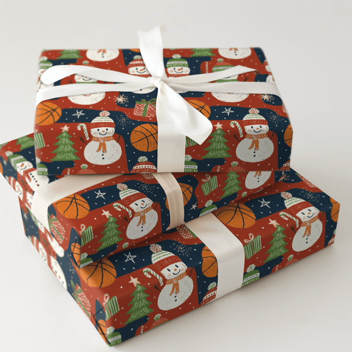 Winter Tip-Off - Wrapping Paper - Aspen & Arlo