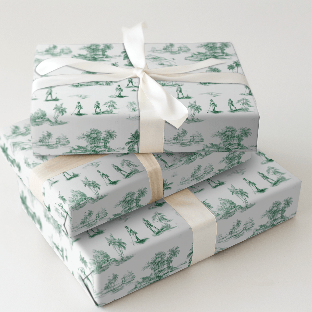 Golf Toile - Wrapping Paper - Aspen & Arlo