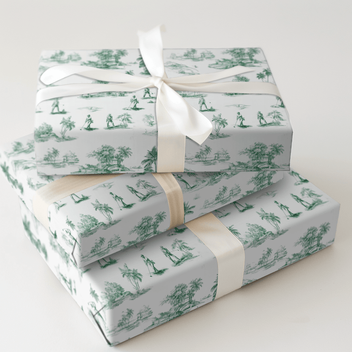 Golf Toile - Wrapping Paper - Aspen & Arlo