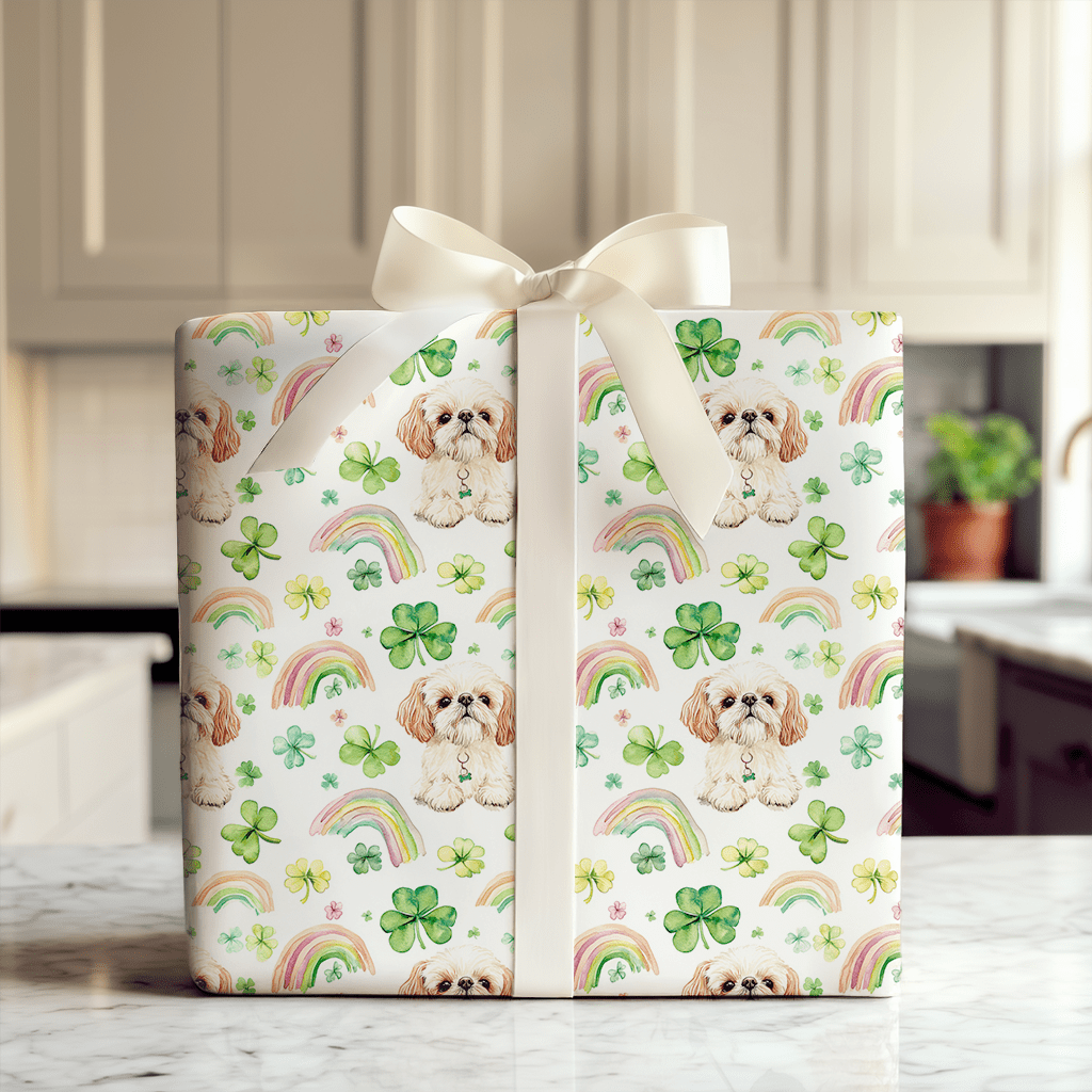 Rainbows with the Shih Tzu - Wrapping Paper - Aspen & Arlo
