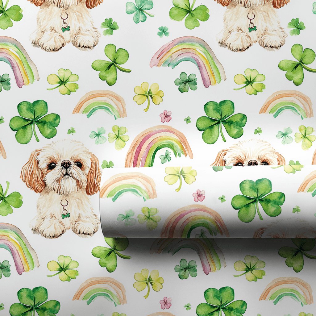 Rainbows with the Shih Tzu - Wrapping Paper - Aspen & Arlo