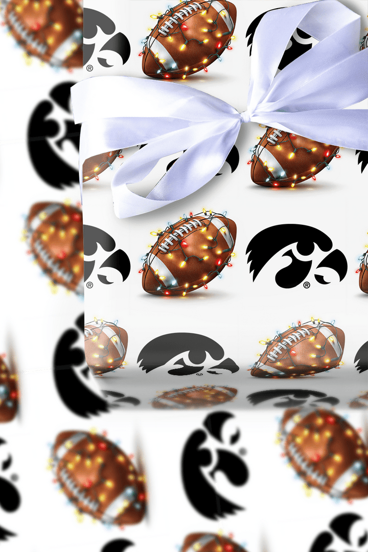 Iowa End Zone Lights - Wrapping Paper - Aspen & Arlo
