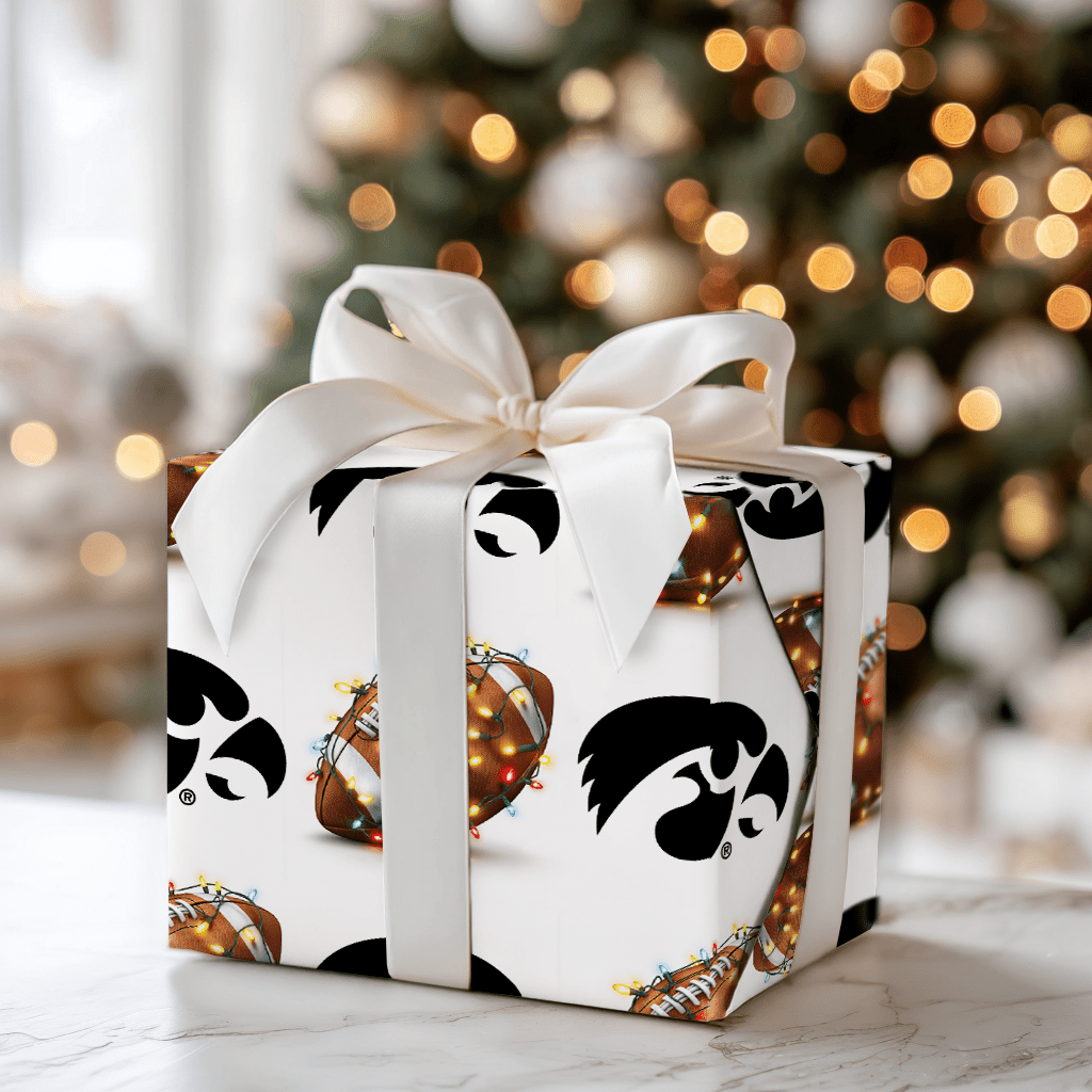 Iowa End Zone Lights - Wrapping Paper - Aspen & Arlo