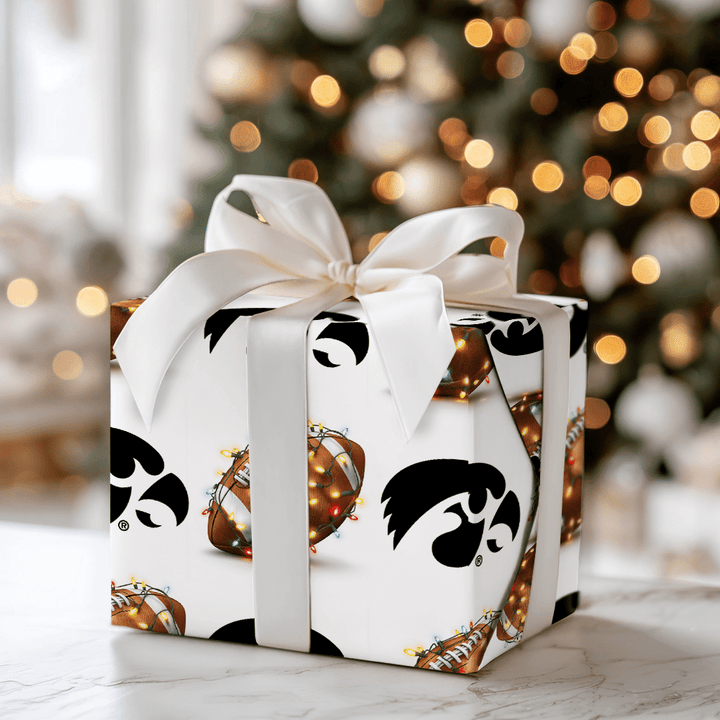 Iowa End Zone Lights - Wrapping Paper - Aspen & Arlo