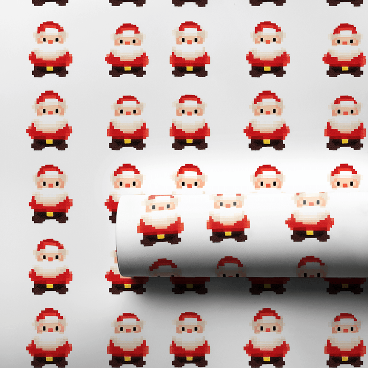 8Bite Santa - Wrapping Paper - Aspen & Arlo